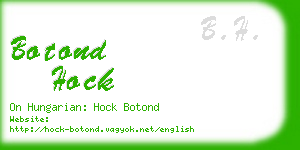 botond hock business card